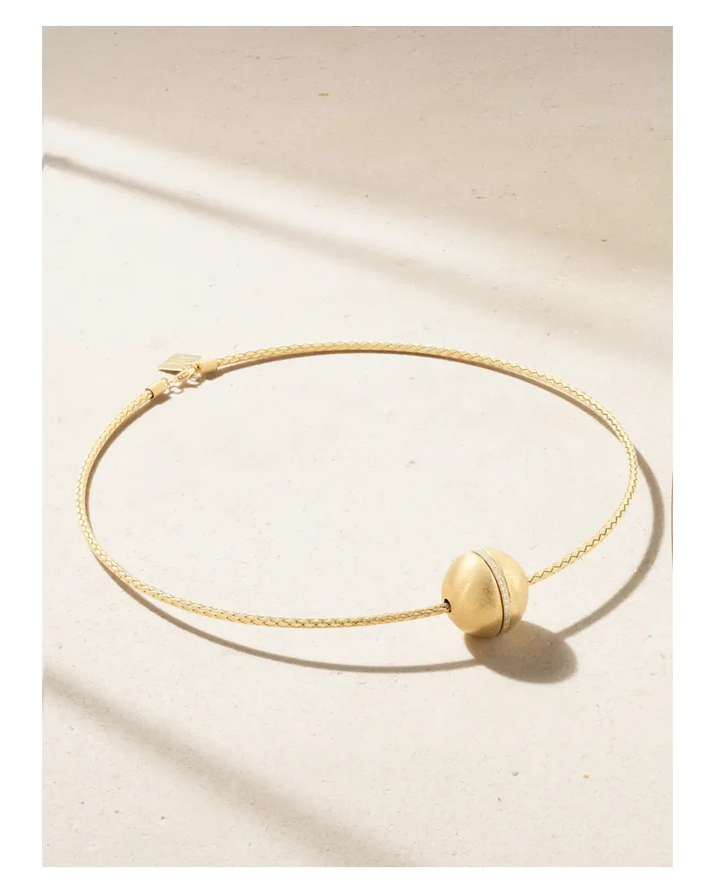 Lauren Rubinski Kette Aus 14 Karat Gold Mit Diamanten Gold