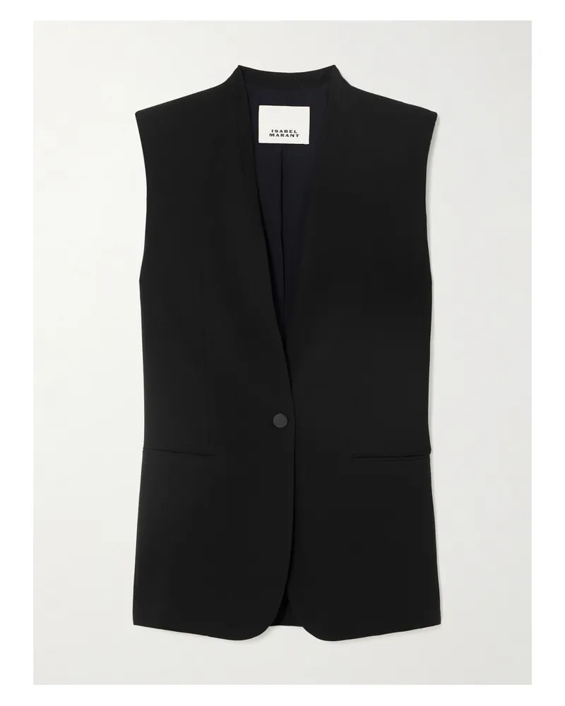 Isabel Marant Emara Weste Aus Cady - Schwarz Schwarz