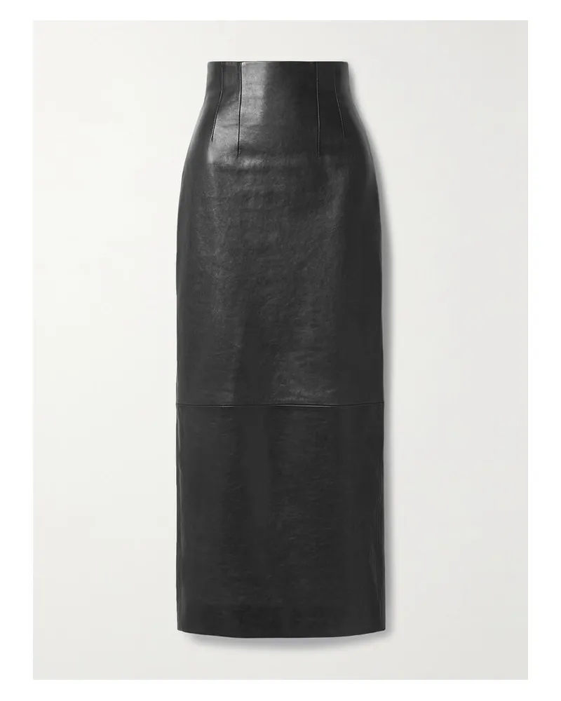 KHAITE Loxley Maxirock Aus Leder - Schwarz Schwarz