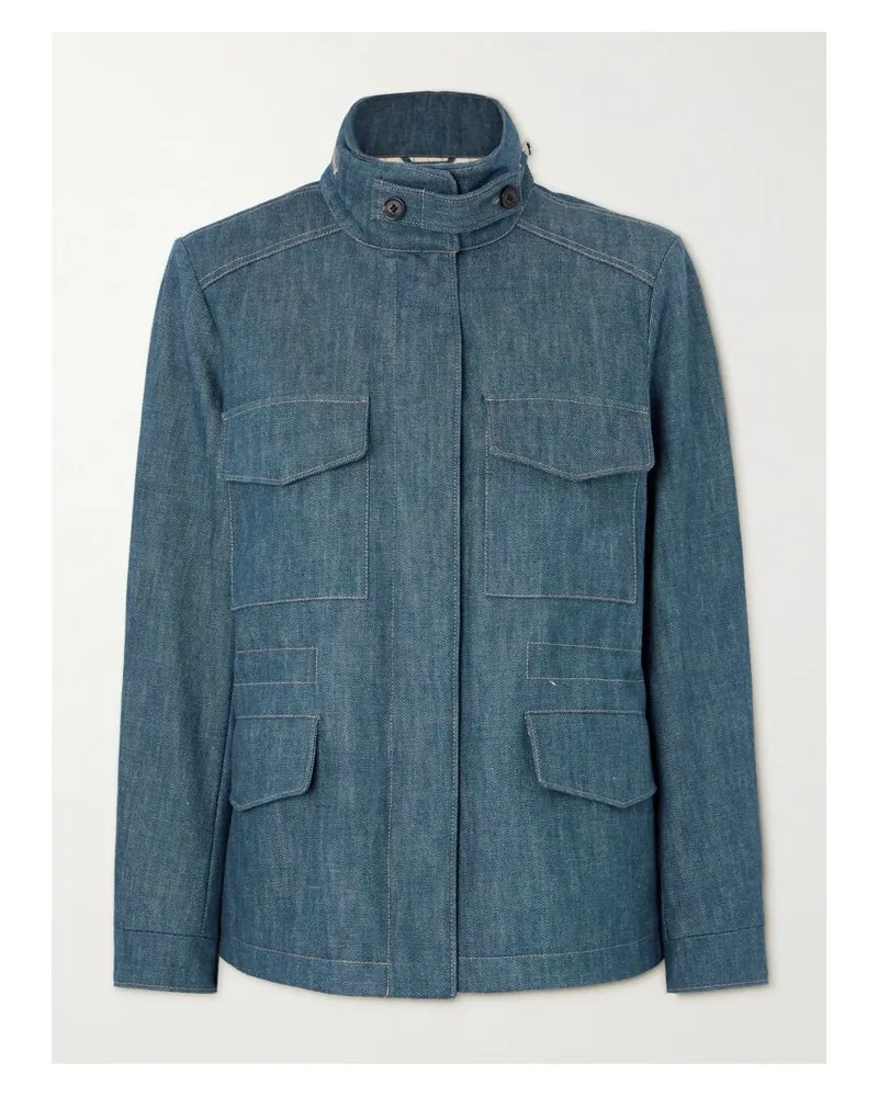 Loro Piana Traveller Jeansjacke - Blau Blau