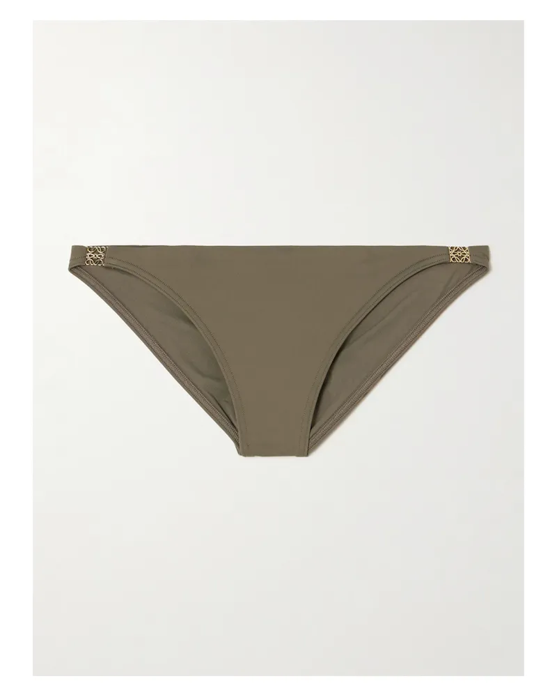 Loewe Paula's Ibiza Bikini-höschen Mit Verzierungen - Grün Grün