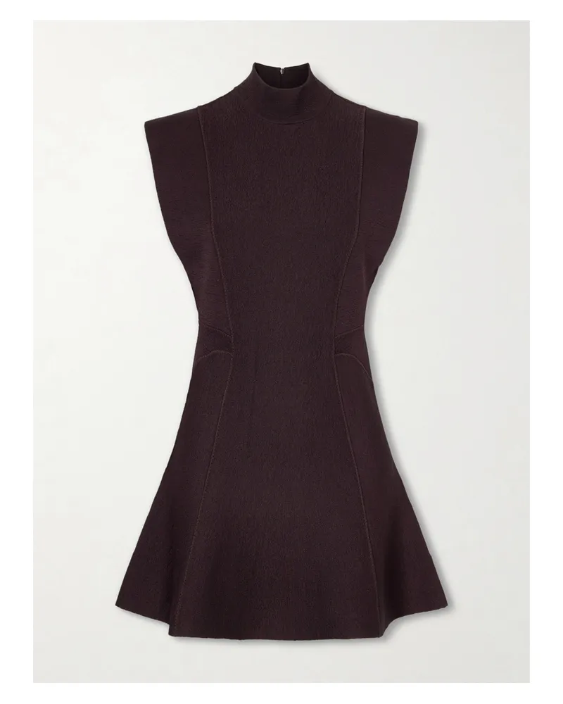 Alaïa Sleeveless Knitted Mini Dress - Purple Purple