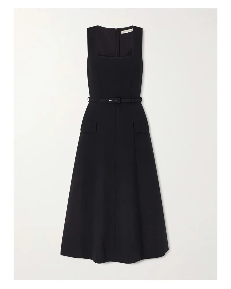 EMILIA WICKSTEAD Petra Wool Crepe Dress - Black Black