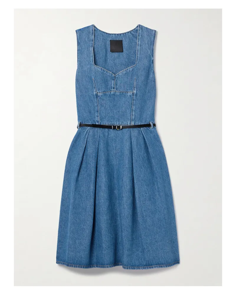 Givenchy Voyou Minikleid aus Denim Blau