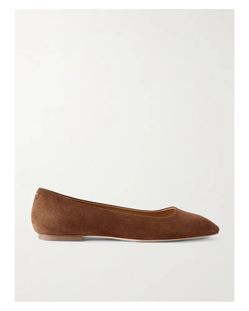 aeyde Ida Ballerinas Aus Veloursleder - Braun Braun