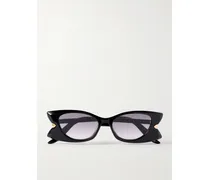 Diorbutterfly S2i Cat-eye Acetate Sunglasses - Black