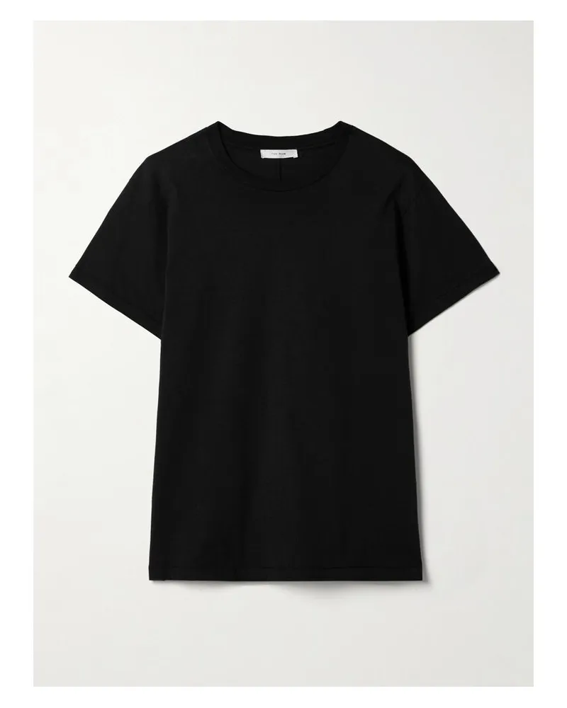 The Row Florie T-shirt Aus Baumwoll-jersey - Schwarz Schwarz