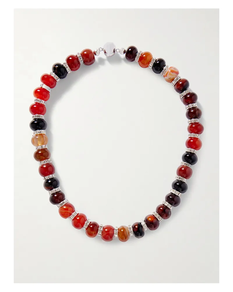 JULIETTA Thea Kette Mit Achaten Und Rhodinierten Details - Mehrfarbig Mehrfarbig