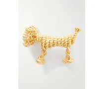 Sausage Dog Goldfarbene Brosche