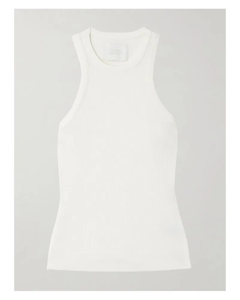 Citizens of humanity Akira Tanktop Aus Rippstrick - Weiß Weiß