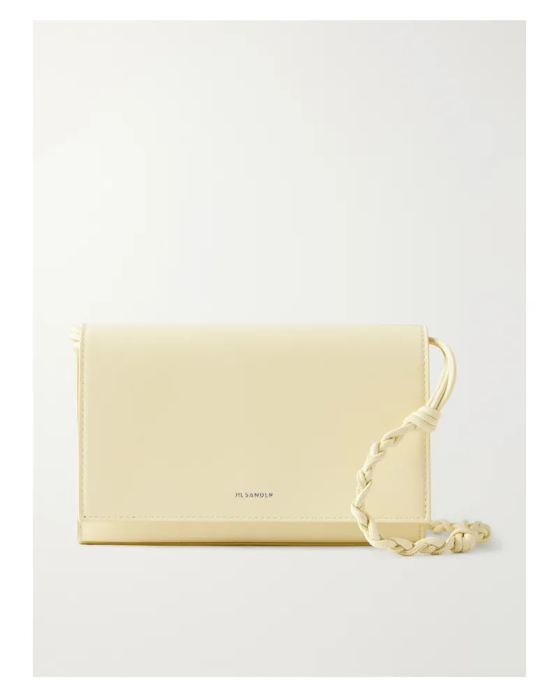 Jil Sander Tangle Leather Shoulder Bag - Yellow Yellow