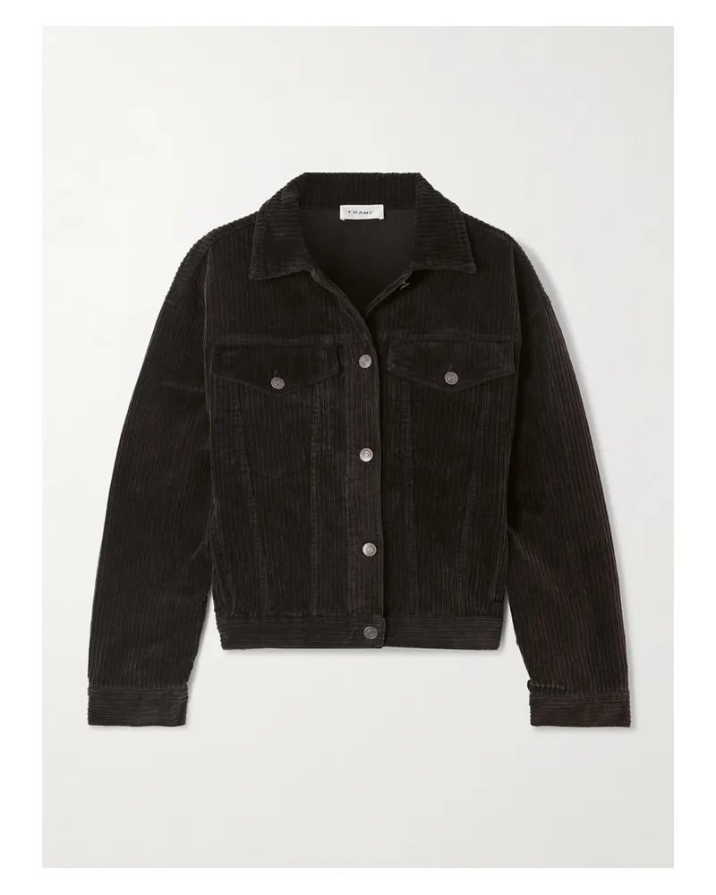 Frame Denim Jacke Aus Cord Aus Einer Baumwollmischung - Braun Braun