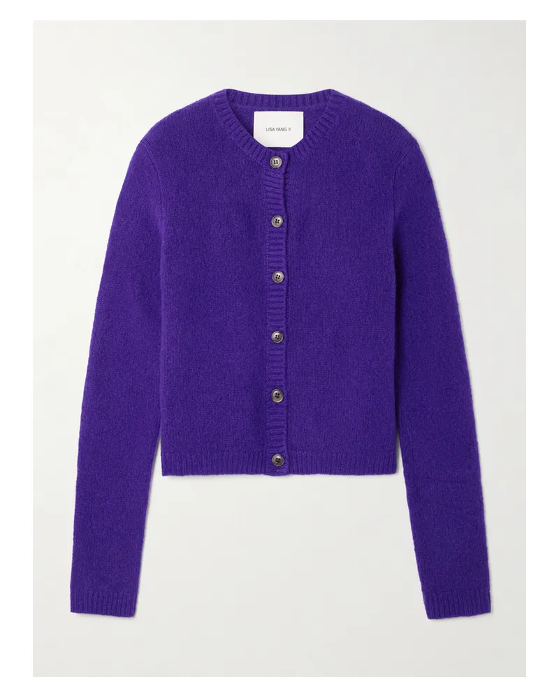 Lisa Yang Felicia Cardigan Aus Einer Kaschmir-seidenmischung - Lila Lila