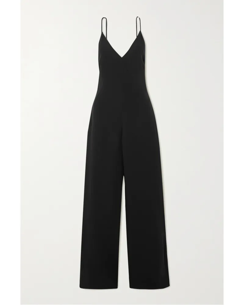 Valentino Garavani Jumpsuit aus Seide Schwarz