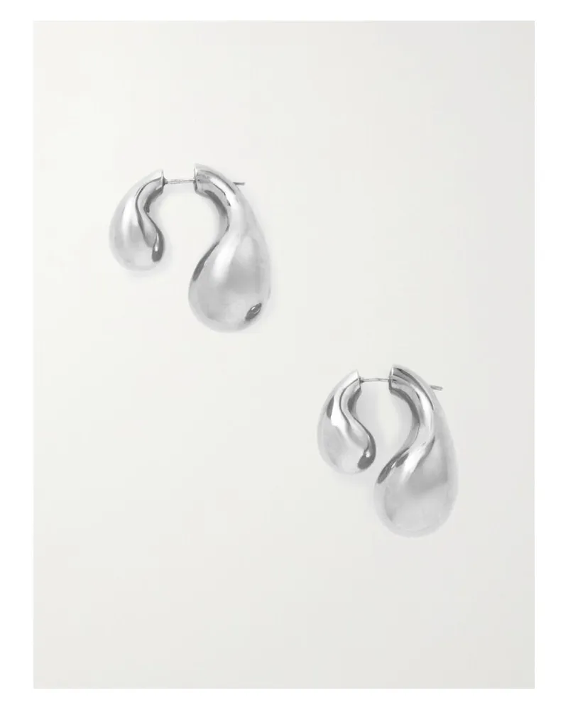 Bottega Veneta Ohrringe Aus Silber Silber