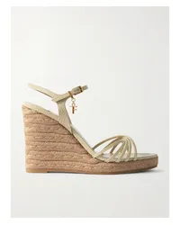 Tom Ford Cabana Espadrille-wedges aus Leder Elfenbein