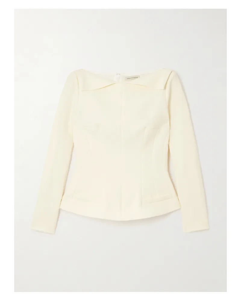 EMILIA WICKSTEAD Rye Oberteil Aus Crêpe - Elfenbein Elfenbein