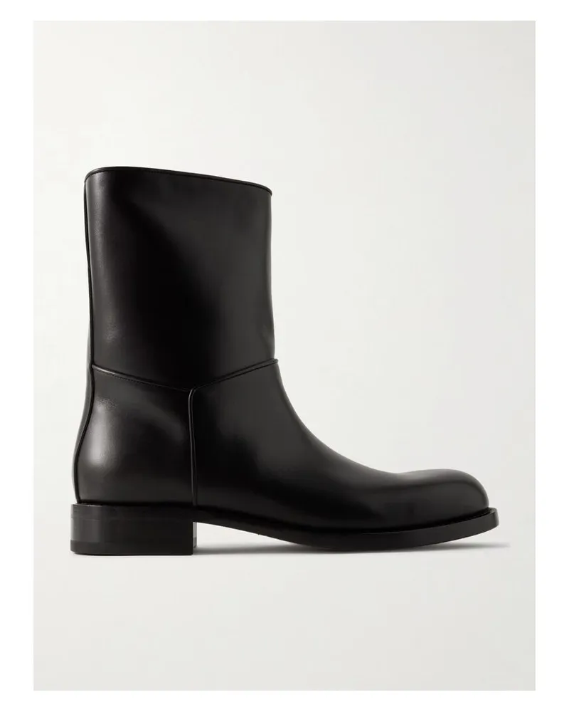 The Row Nobilis Stiefel Aus Leder - Schwarz Schwarz