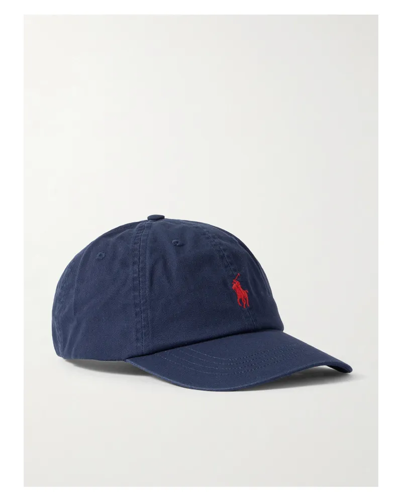 Ralph Lauren Baseballkappe Aus Baumwoll-twill Mit Stickerei - Blau Blau