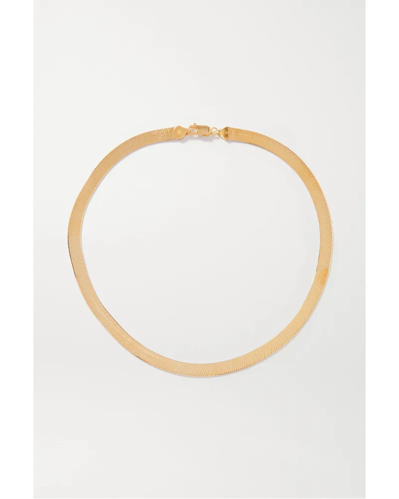 Loren Stewart Herringbone Xl Kette aus -vermeil Gold