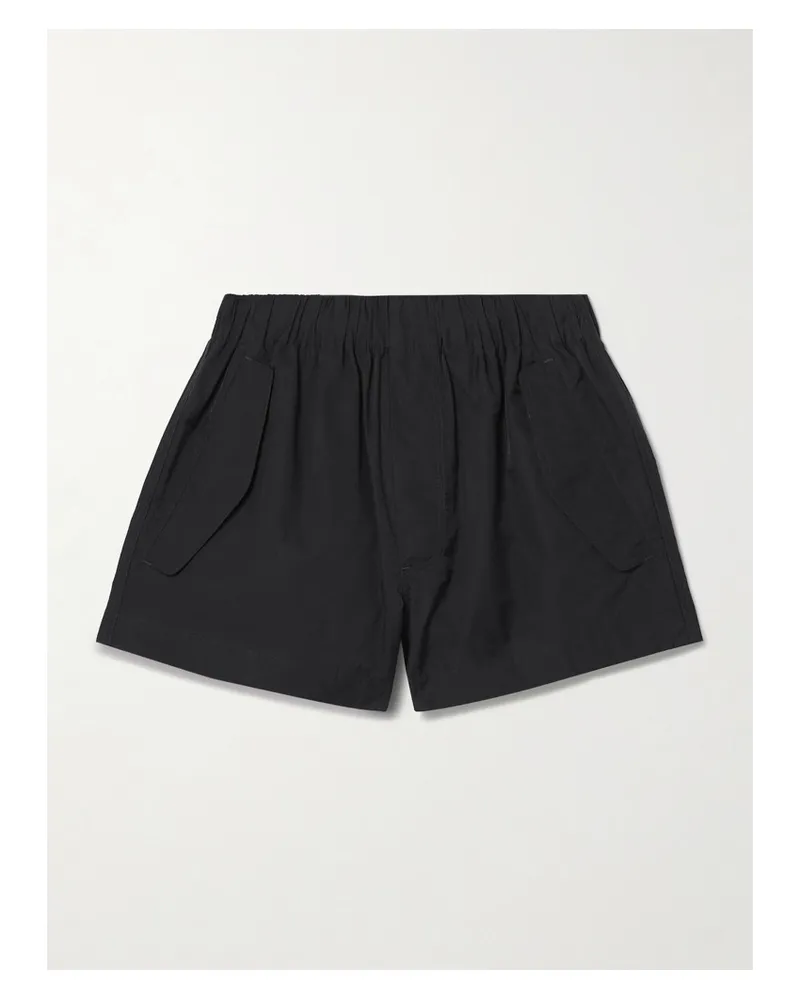 WARDROBE.NYC Beach Shorts aus Shell aus einer Baumwollmischung Schwarz