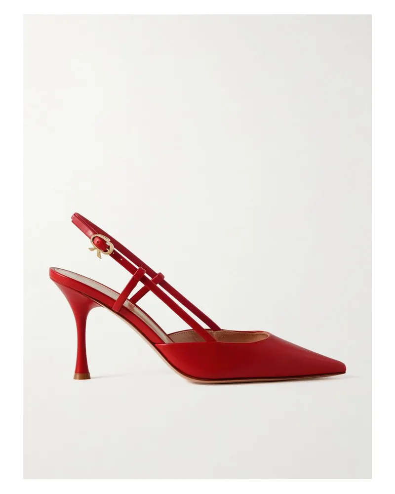 Gianvito Rossi Ascent 85 Slingback-pumps Aus Leder - Rot Rot
