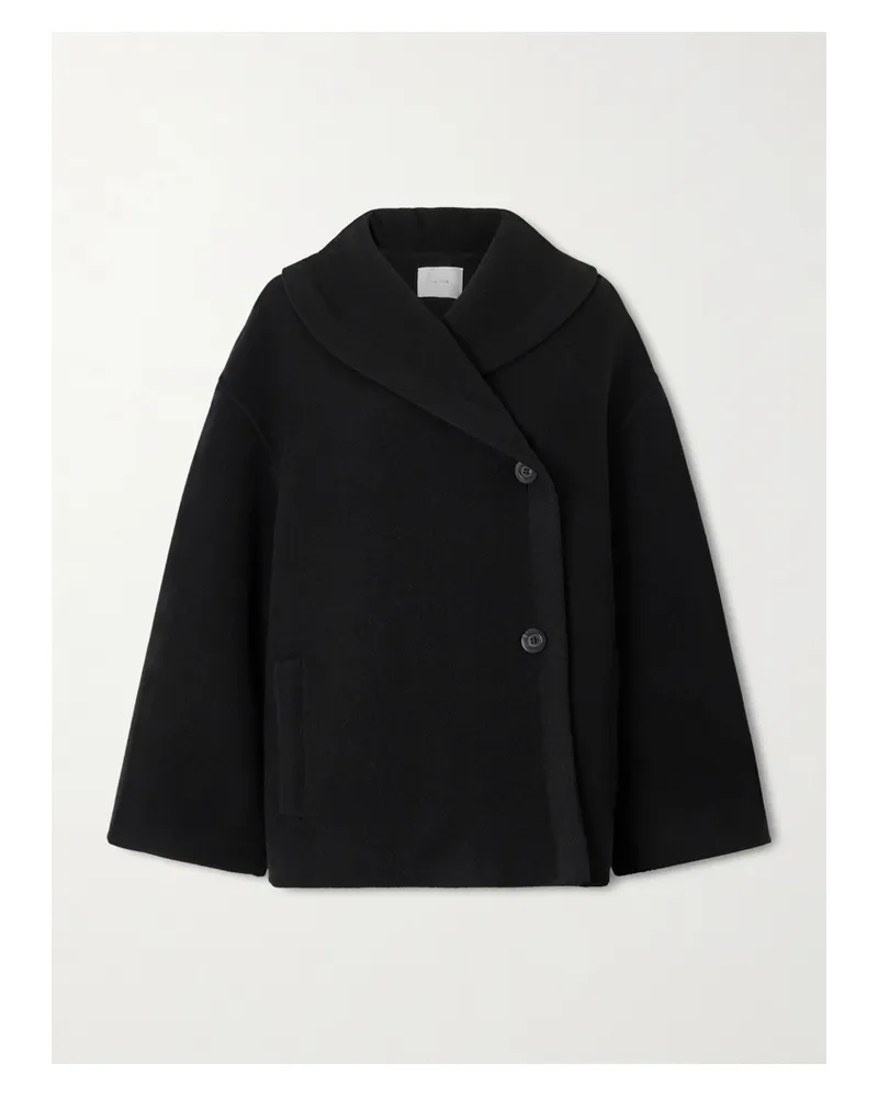 The Row Temur Wollmantel - Schwarz Schwarz