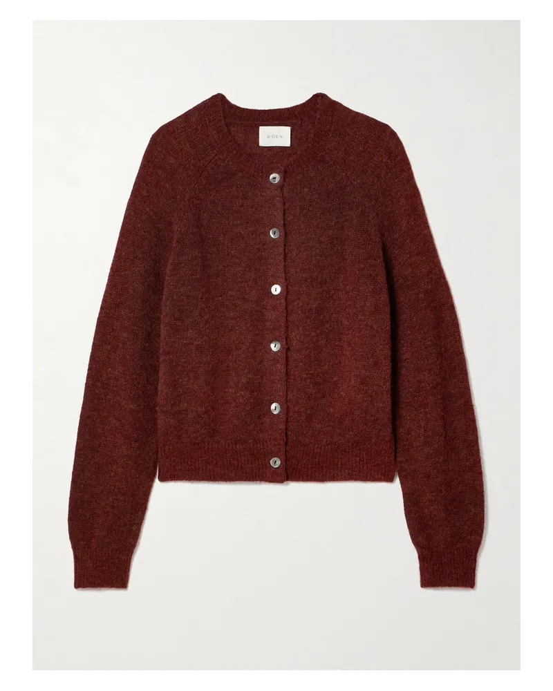 DÔEN Petra Knitted Cardigan - Burgundy Burgundy