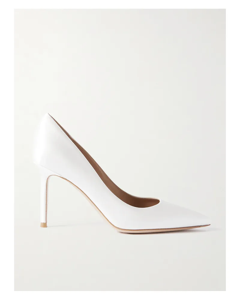 Gianvito Rossi Gianvito 85 Satin Pumps - White White