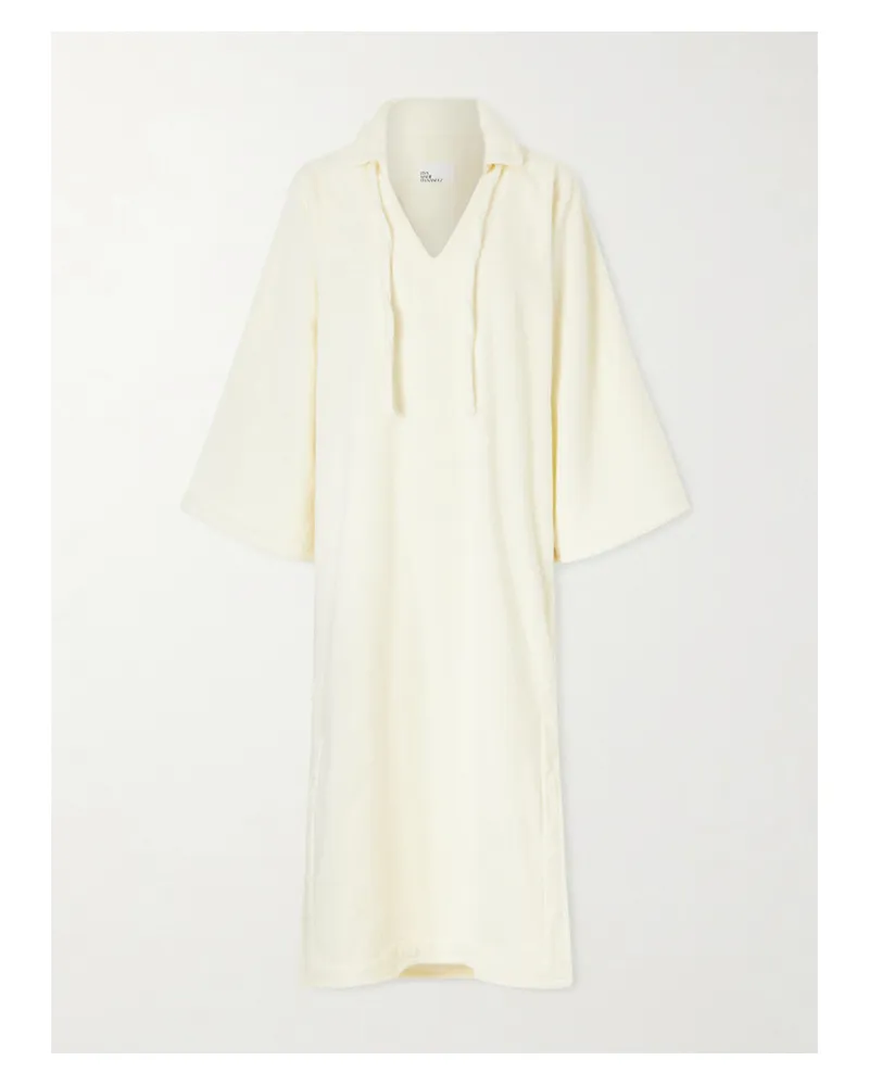 Lisa Marie Fernandez Cotton-terry Kaftan - Cream Cream