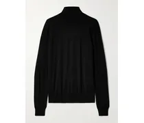 Heva Rollkragenpullover Aus Woll-jersey - Schwarz