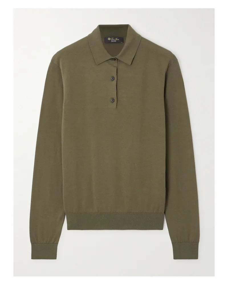 Loro Piana Cotton Polo Shirt - Green Green