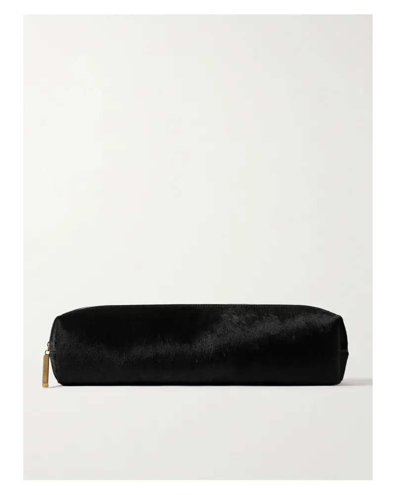 KHAITE Kye Calf Hair Clutch - Black Black
