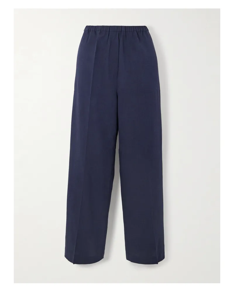 Totême Hose Mit Weitem Bein Aus Webstoff - Blau Blau