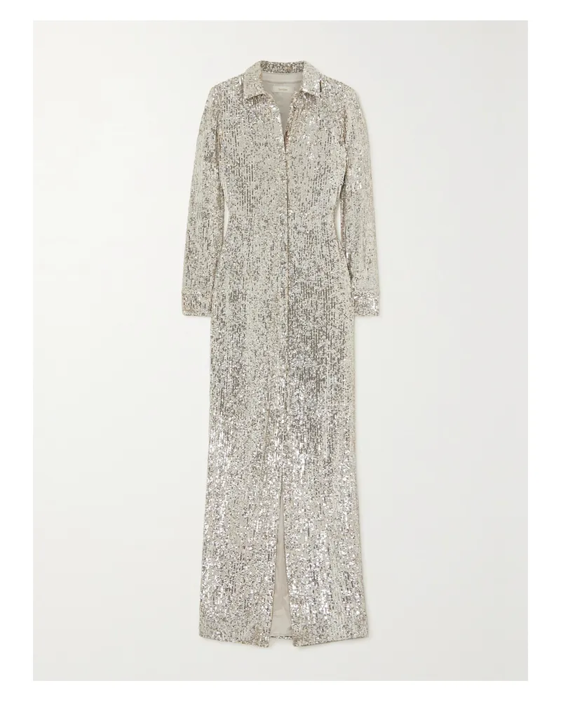 SEMSEM Robe Aus Tüll Mit Pailletten - Silber Silber