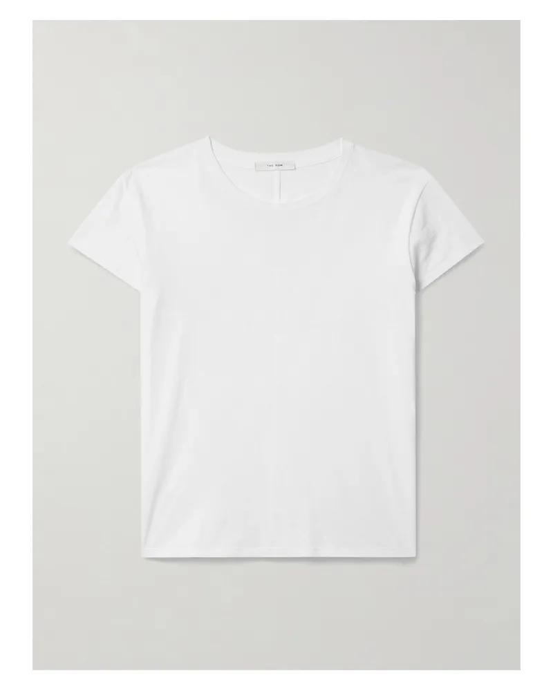 The Row Tori T-shirt Aus Baumwoll-jersey - Weiß Weiß