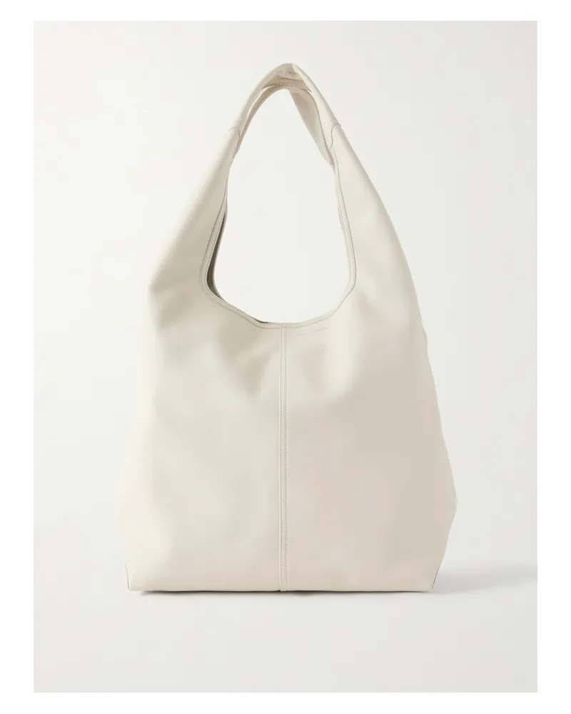 AMI Paris Etienne Leather Shoulder Bag - Neutrals Neutrals