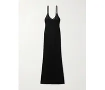 Maxikleid Aus Jersey - Schwarz