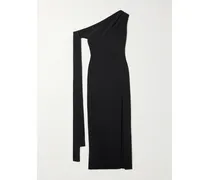 Irina Schulterfreie Robe Aus Crêpe Zum Binden - Schwarz