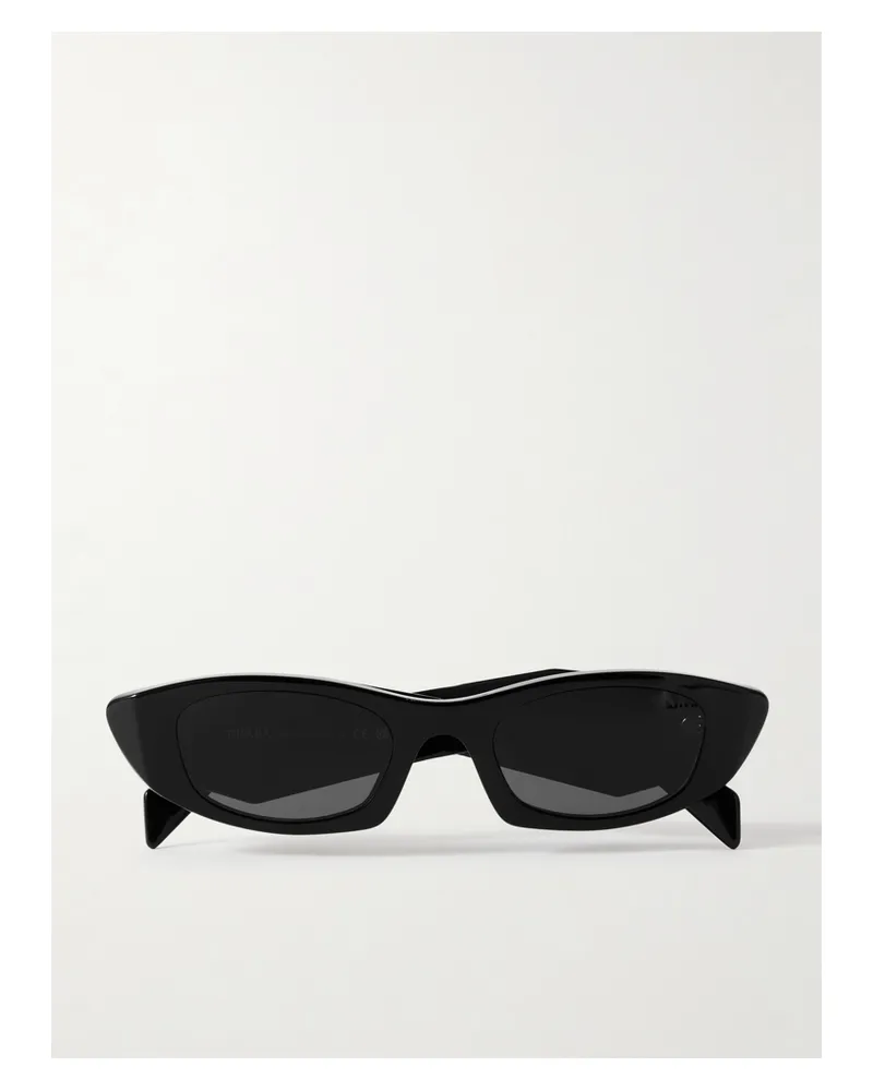 Prada Symbole Sonnenbrille Mit Cat-eye-rahmen Aus Azetat - Schwarz Schwarz