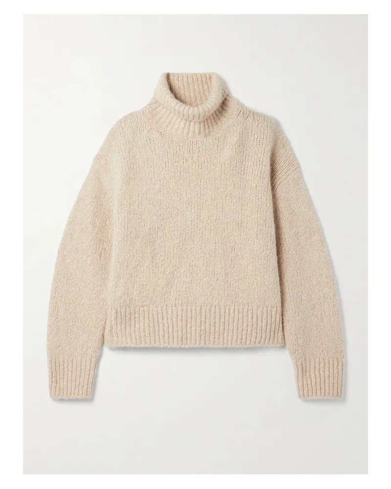 Nili Lotan Tabitha Rollkragenpullover Aus Einer Kaschmir-seidenmischung - Neutral Neutral