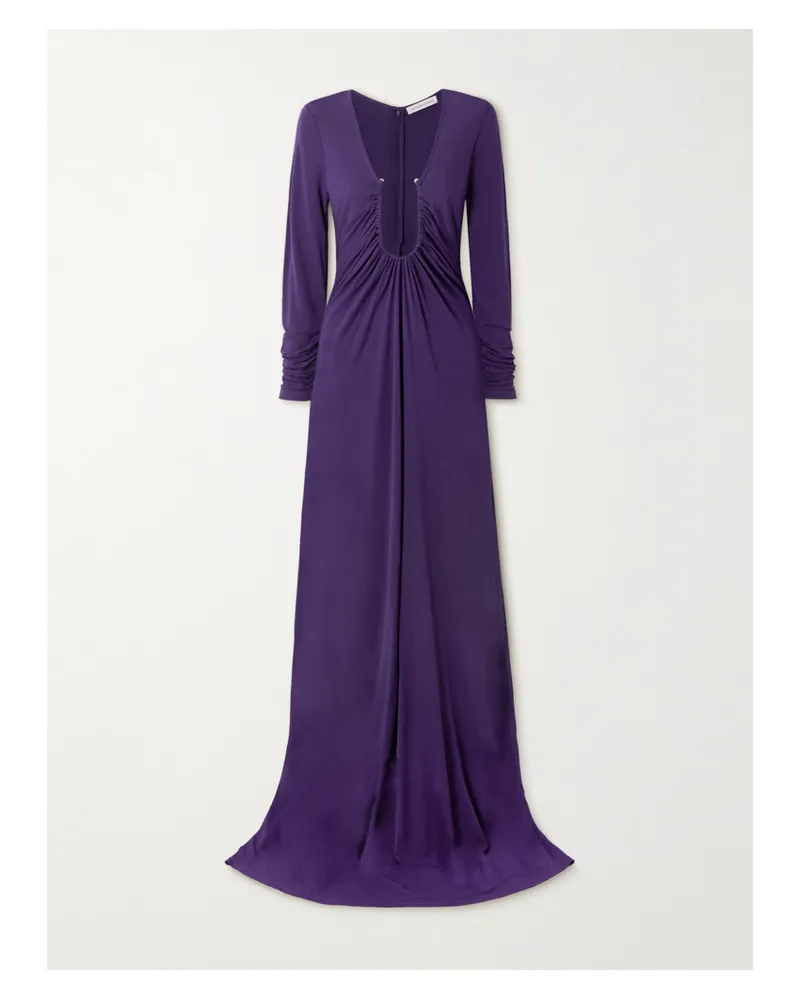 Christopher Esber Arced Palm Maxikleid Aus Jersey Mit Raffungen - Lila Lila