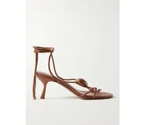 Gleam Sandalen Aus Leder Mit Verzierungen - Braun