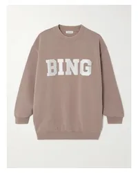 Anine Bing Tyler Oversized-sweatshirt aus Biobaumwoll-jersey Lila