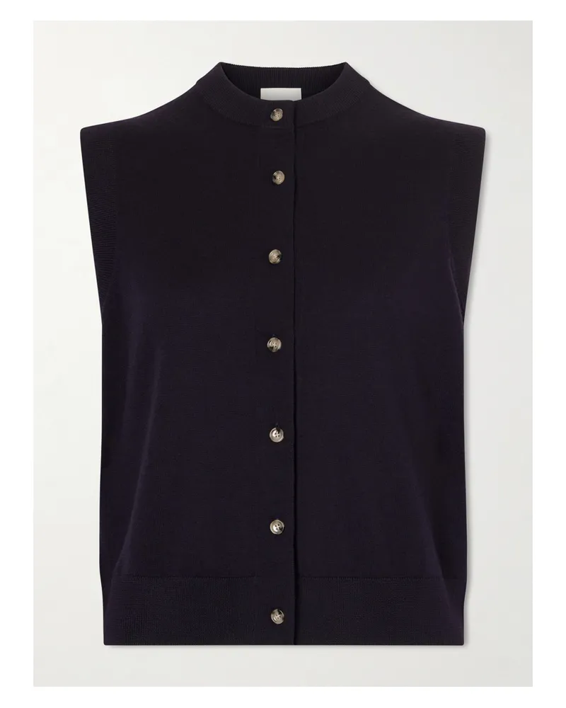 ALLUDE Weste Aus Wolle - Blau Blau