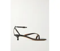 Sandalen Aus Leder - Schwarz