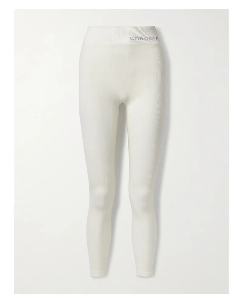CORDOVA Sol Leggings In Rippstrick - Elfenbein Elfenbein