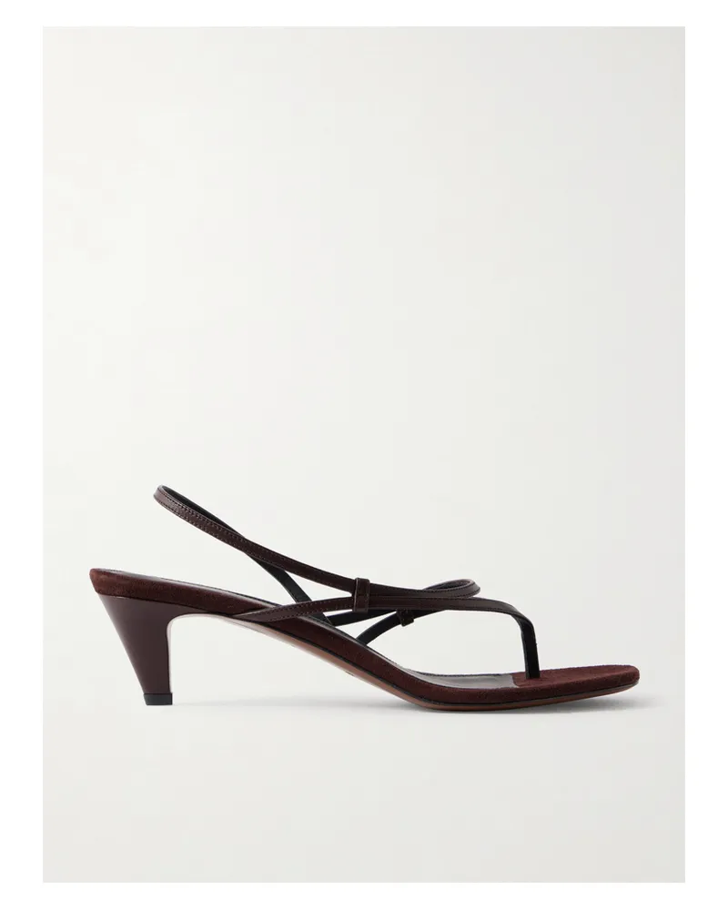 NEOUS Safi Leather Sandals - Brown Brown