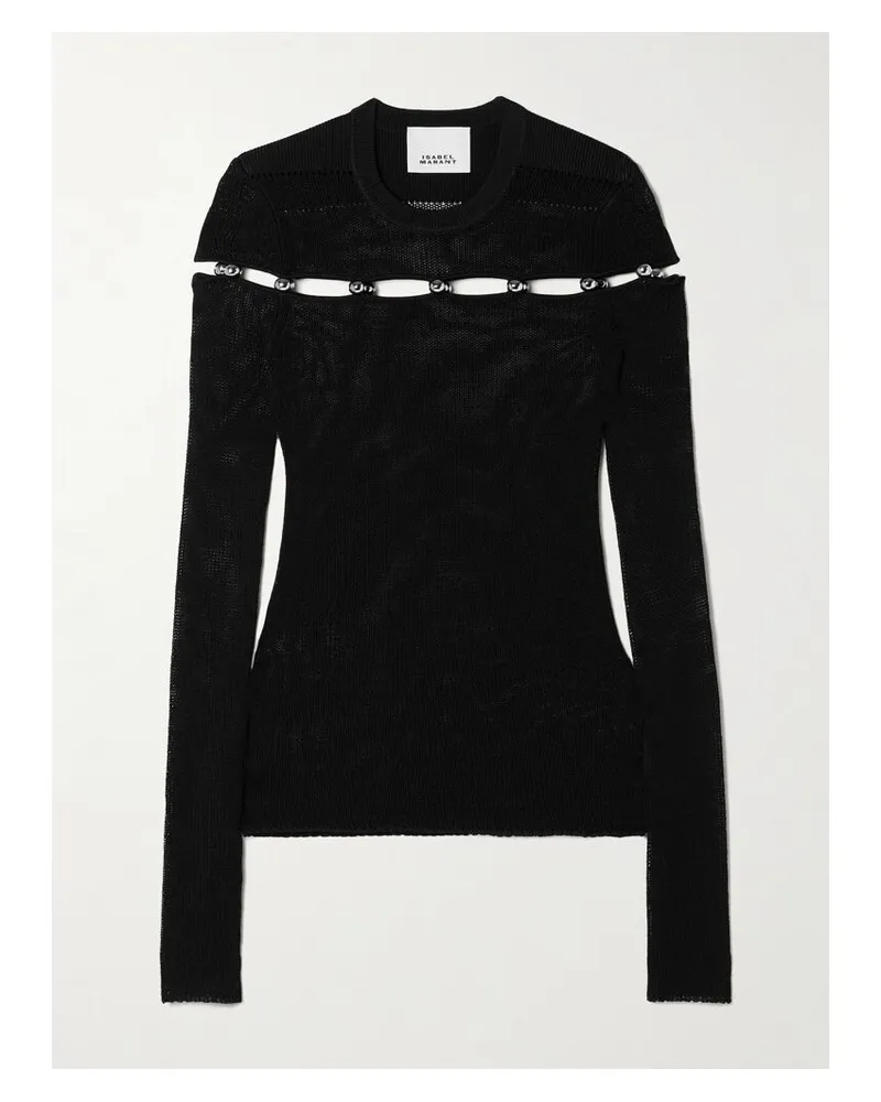 Isabel Marant Elsie Strickpullover Mit Verzierungen - Schwarz Schwarz