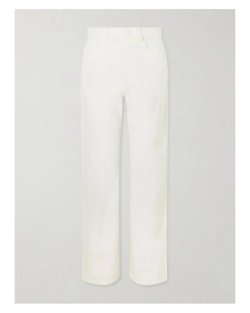 AMI Paris Mid-rise Wide-leg Jeans - Neutrals Neutrals